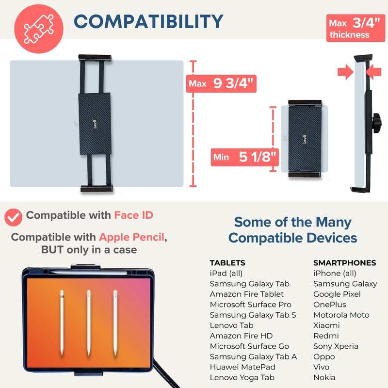 Load image into Gallery viewer, REFURBISHED - LEVO Gooseneck Tablet Floor Stand WITH Casters (Copy)