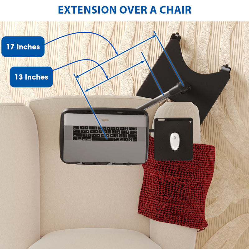 Load image into Gallery viewer, PRIOR MODEL LEVO G2 Deluxe Rolling Laptop Stand WITH Mouse Tray 22761