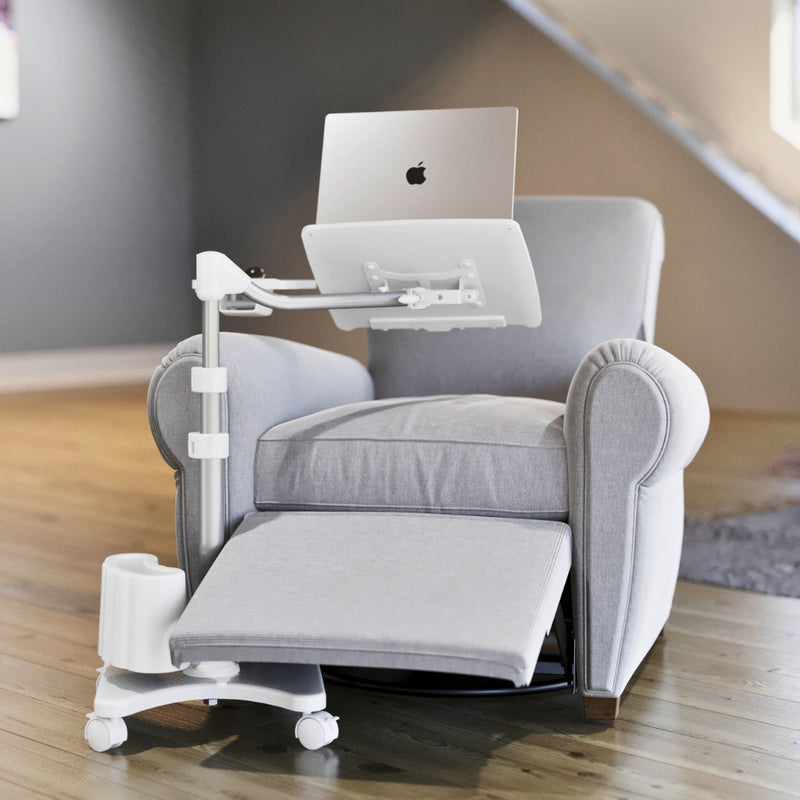 Load image into Gallery viewer, REFURBISHED LEVO G2 Deluxe Rolling Laptop Stand WITH Mouse Tray 33801