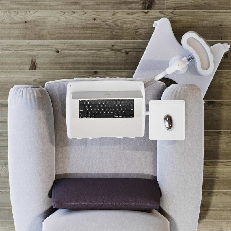 Load image into Gallery viewer, REFURBISHED LEVO G2 Deluxe Rolling Laptop Stand WITH Mouse Tray 33801