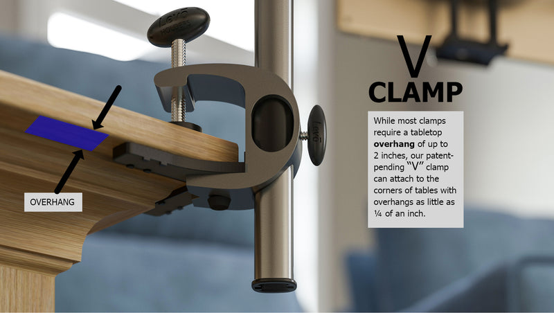 Load image into Gallery viewer, LEVO G2 Table Clamp Tablet Stand - Gunmetal Black
