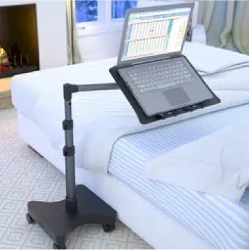 Work From Home Easier With A Rolling Laptop Stand