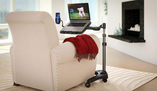 REFURBISHED LEVO G2 V16 Rolling Laptop Workstation - Rolling Laptop Stand