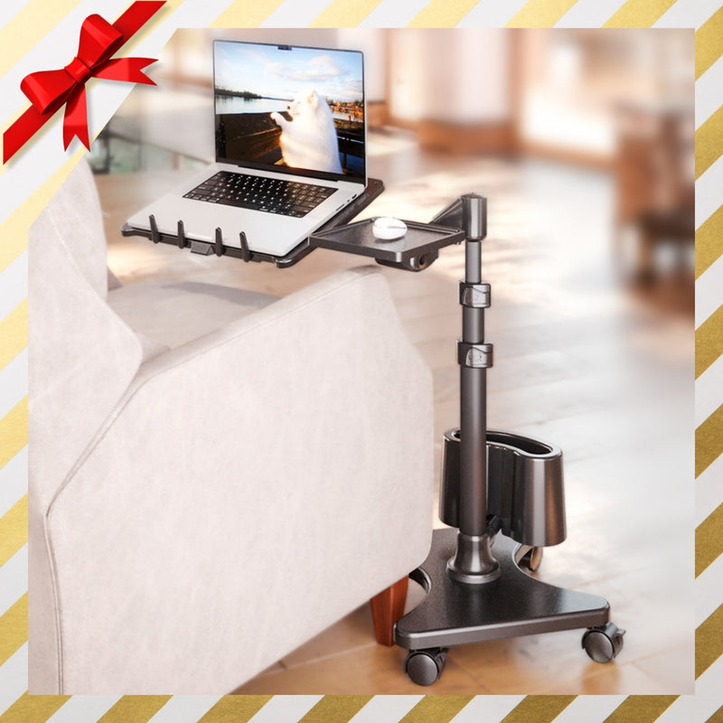 Load image into Gallery viewer, LEVO G2 Deluxe Rolling Laptop Stand WITH Mouse Tray 33801
