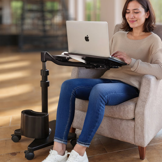 LEVO G2 Deluxe Rolling Laptop Stand WITH Mouse Tray 33801