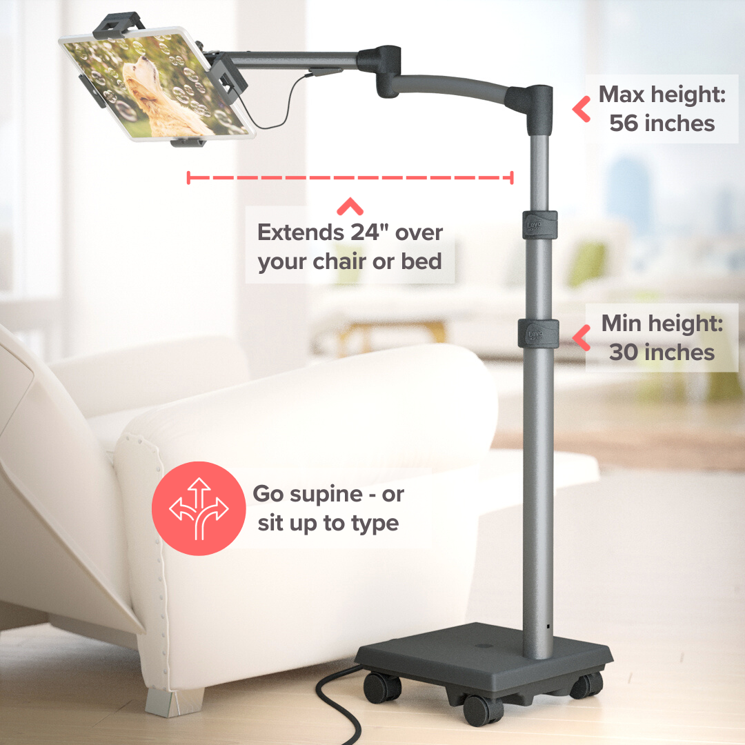 LEVO G2 Commercial Tablet Cart / Stand with 60 Watt USB-C Charging Port