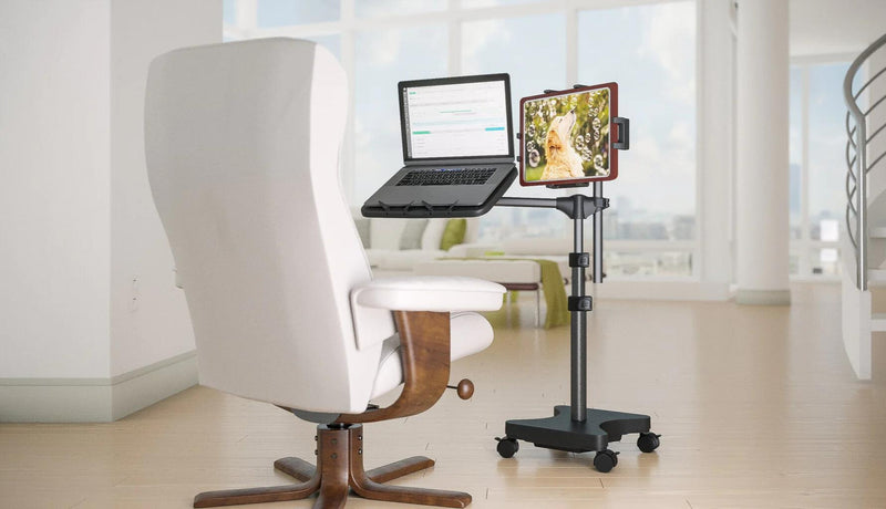 Load image into Gallery viewer, REFURBISHED LEVO Second Arm for 33761 - Holds Tablets on SOME of our Laptop Stands
