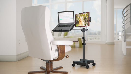 LEVO Second Arm for 33761 - Holds Tablets on SOME of our Laptop Stands