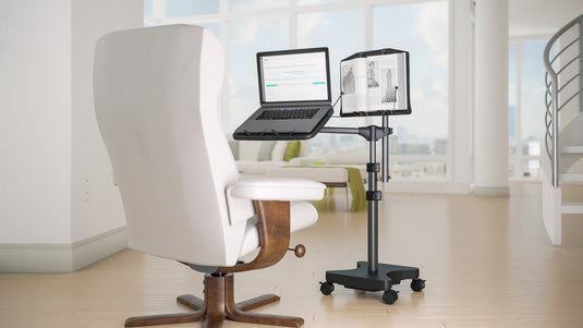 REFURBISHED LEVO Second Arm for 33761 - Holds Tablets on SOME of our Laptop Stands