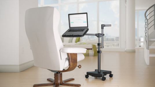 REFURBISHED LEVO Second Arm for 33761 - Holds Tablets on SOME of our Laptop Stands