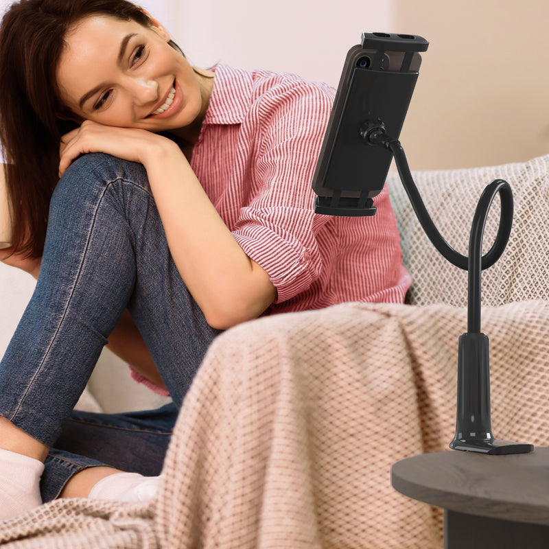 Load image into Gallery viewer, LEVO Clamp-on Gooseneck Tablet Holder – Phone and Tablet Mount
