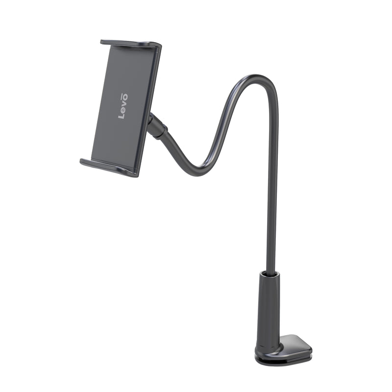 Load image into Gallery viewer, LEVO Clamp-on Gooseneck Tablet Holder – Phone and Tablet Mount
