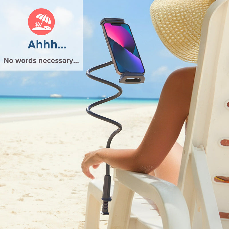 Load image into Gallery viewer, LEVO Clamp-on Gooseneck Tablet Holder – Phone and Tablet Mount
