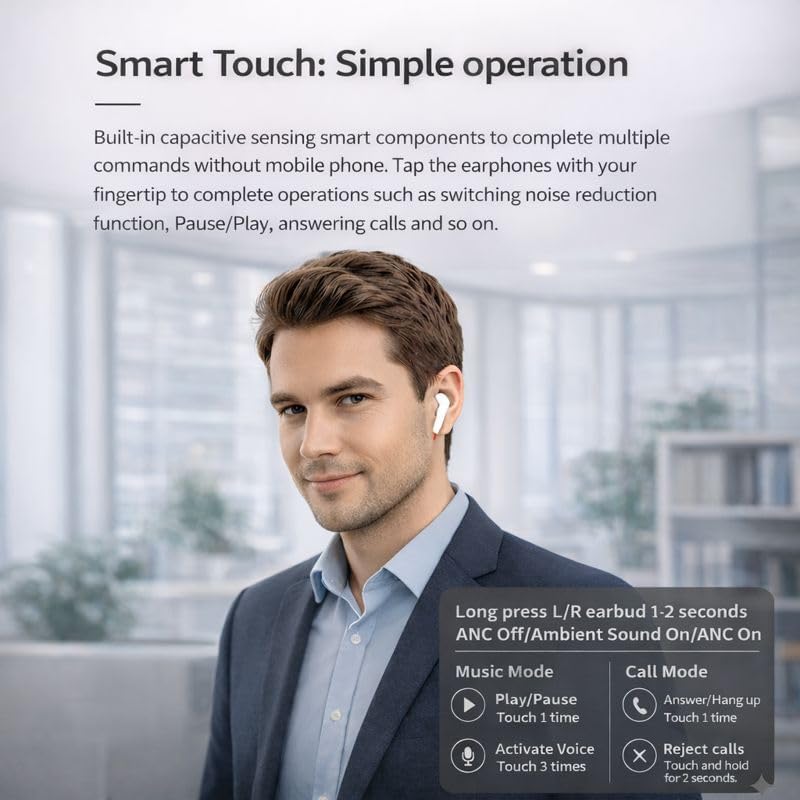 Load image into Gallery viewer, LEVO Wireless Earbuds – Noise Cancelling Bluetooth Earphones for Calls &amp; Work
