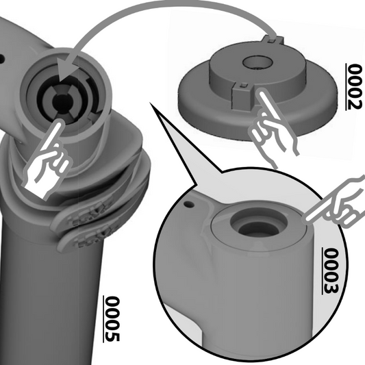 Tension Dial and 2 Prong Ram for LEVO G2