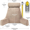 Husband Pillow Aspen Edition Backrest Pillow with Memory Foam - Size XXL