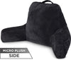 Husband Pillow Aspen Edition Backrest Pillow with Arms & Two-Sided Reversible Fabric - Size Standard