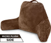 Husband Pillow Aspen Edition Backrest Pillow with Arms & Two-Sided Reversible Fabric - Size Standard