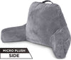 Husband Pillow Aspen Edition Backrest Pillow with Arms & Two-Sided Reversible Fabric - Size Standard