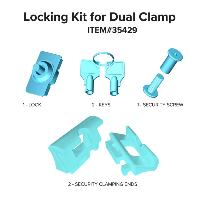 LEVO Key Lock Kit for Dual Clamp***Compatible ONLY with LEVO G2 Deluxe Tablet Stands ordered after May 2024***