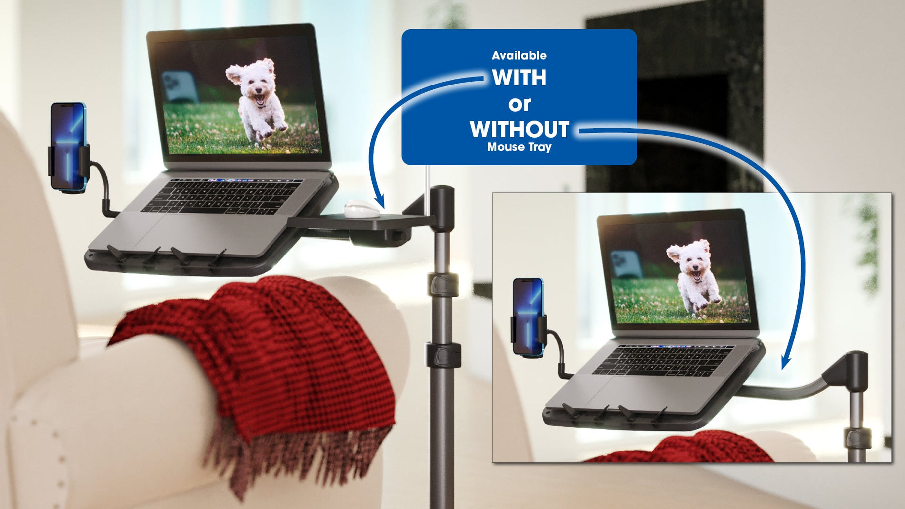 LEVO G2 Rolling Laptop Workstation Stand Levō