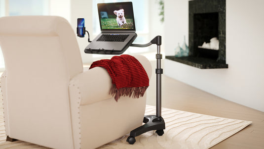 LEVO G2 V16 Rolling Laptop Workstation Stand Cart - WITH MOUSE TRAY